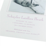 Louisa Birth Announcement (Ribbon)