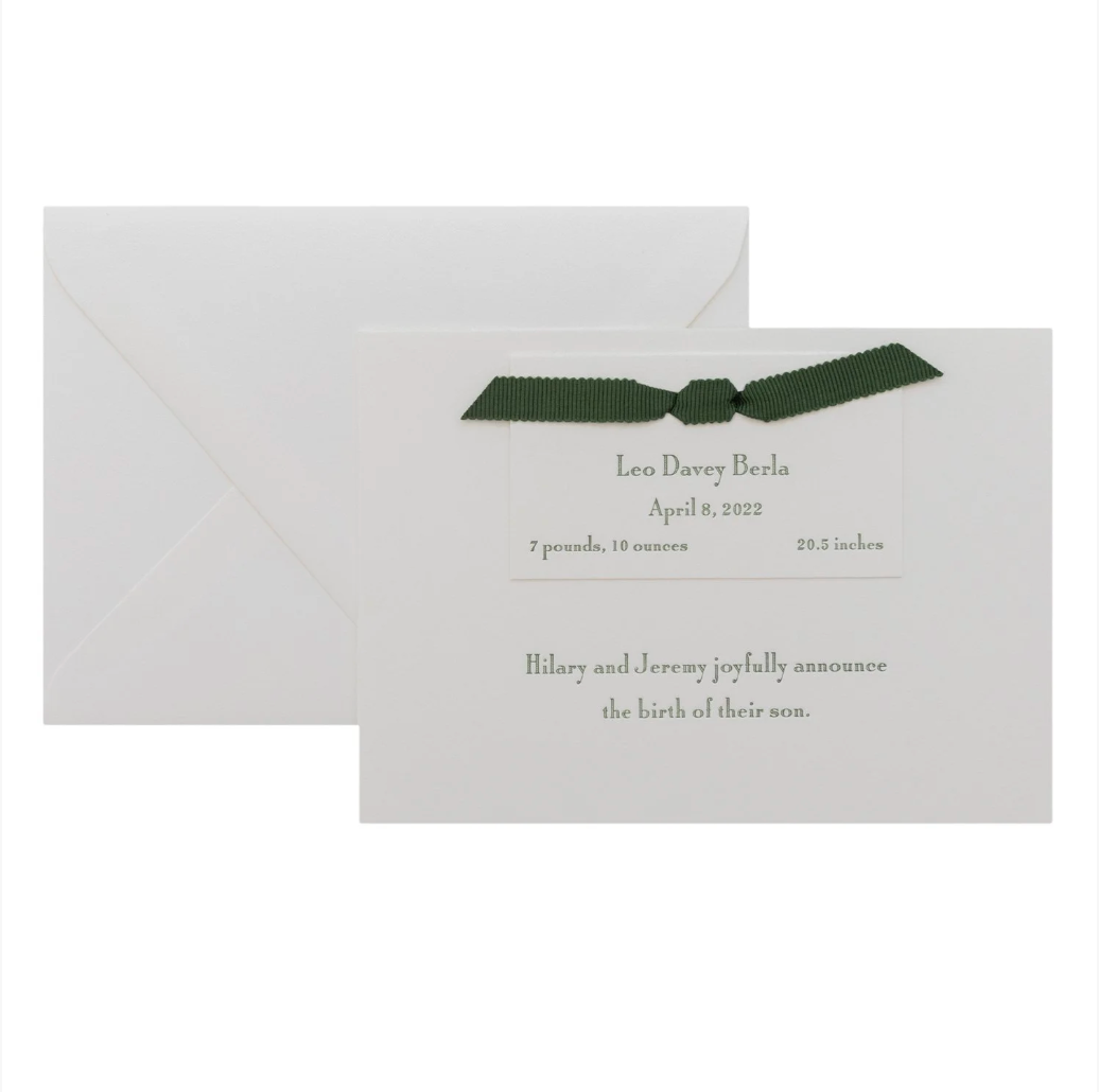 Whitley Birth Announcement (Ribbon)