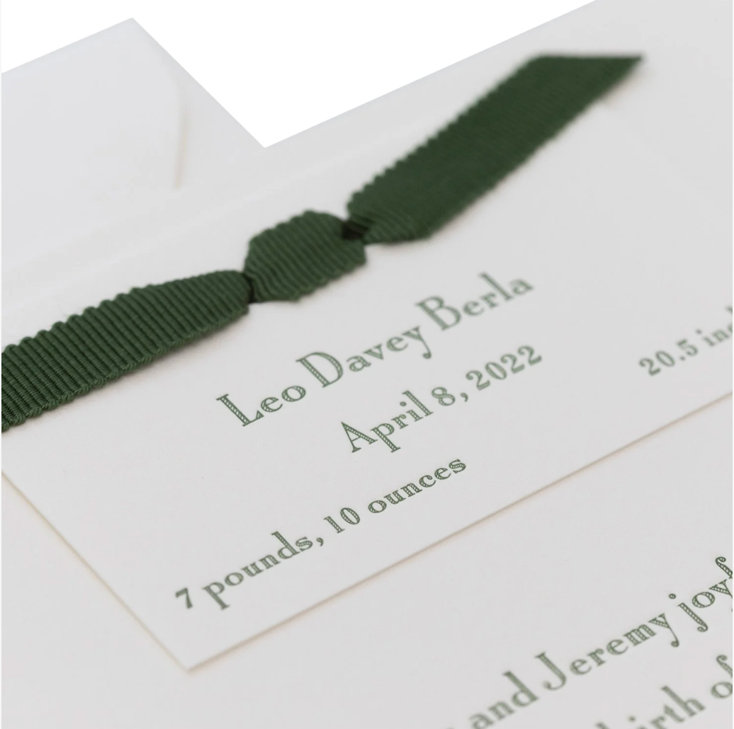 Whitley Birth Announcement (Ribbon)