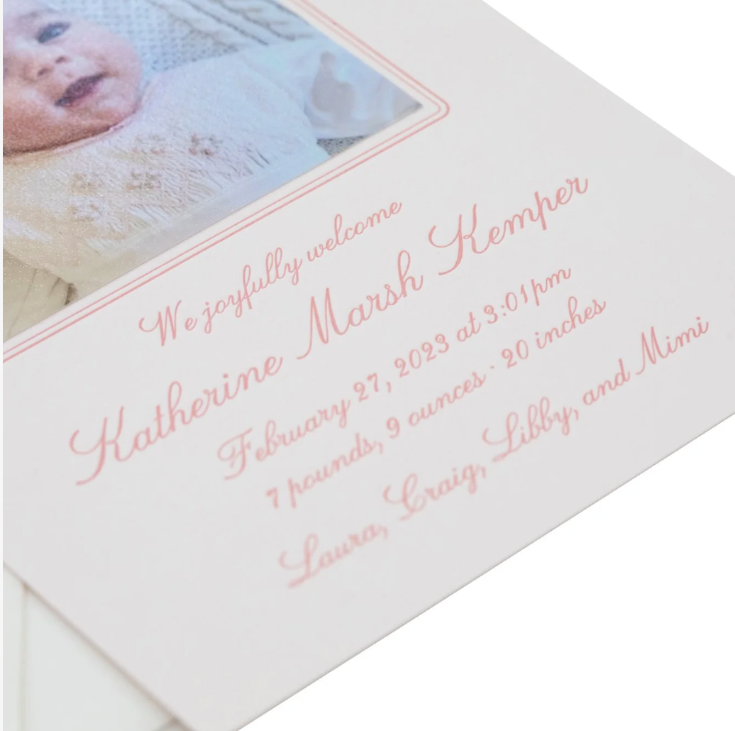 Madden Birth Announcement (Ribbon)