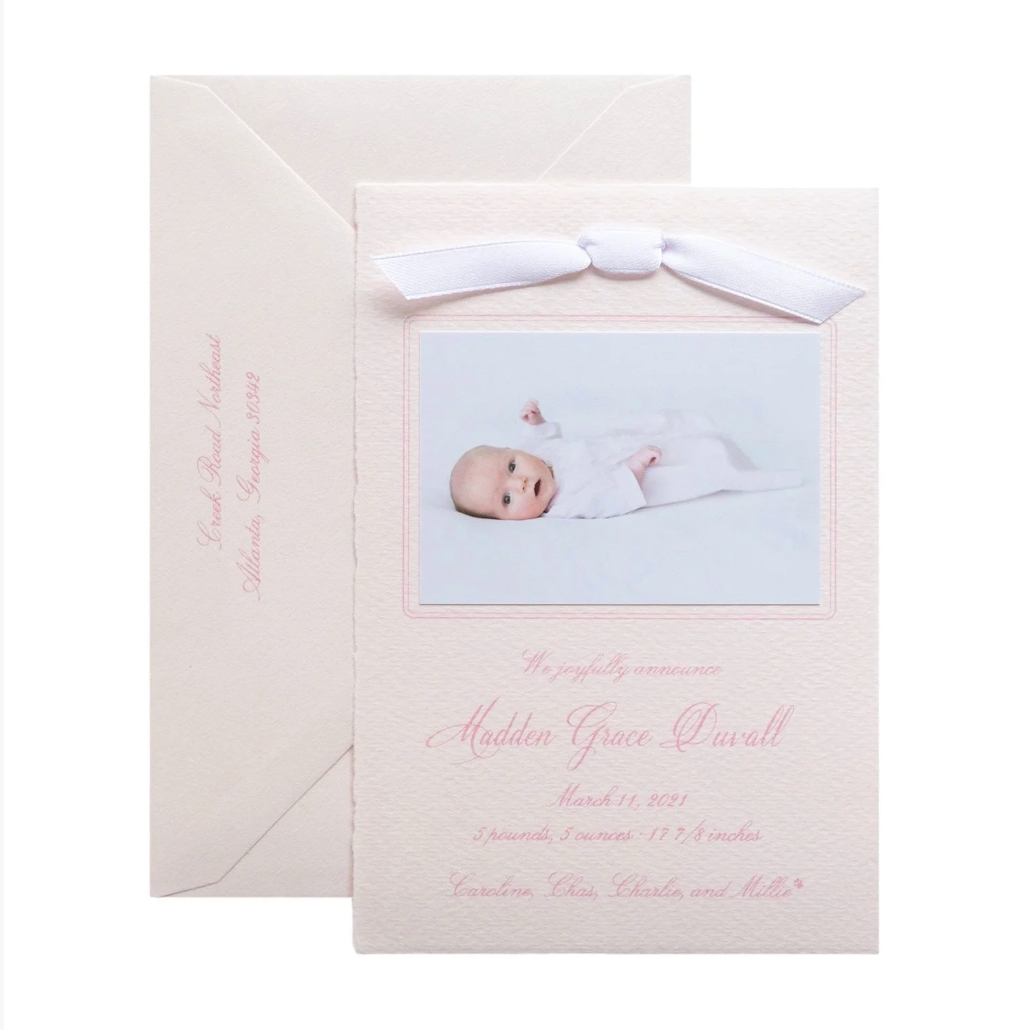 Madden Birth Announcement (Ribbon)