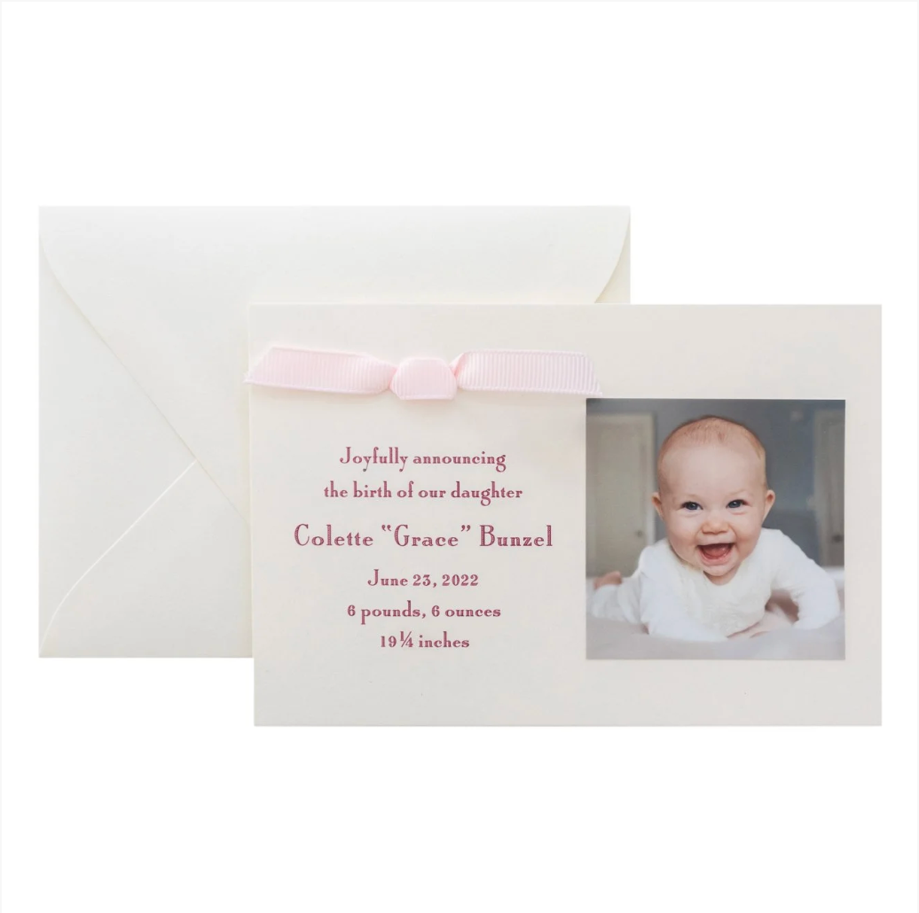 Colette Birth Announcement (Ribbon)