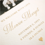Monroe Birth Announcement (Ribbon)