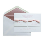 Twin Birth Announcement (Ribbon)