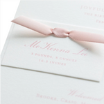 Twin Birth Announcement (Ribbon)