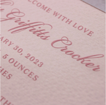 Griffitts Birth Announcement (Ribbon)
