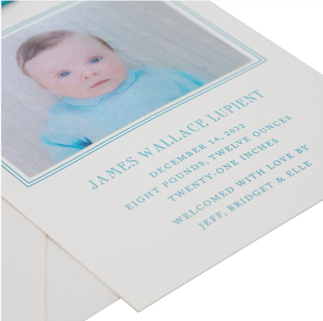 Wallace Birth Announcement (Ribbon)