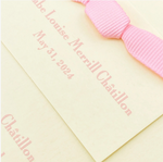 Petite Birth Announcement (Ribbon)