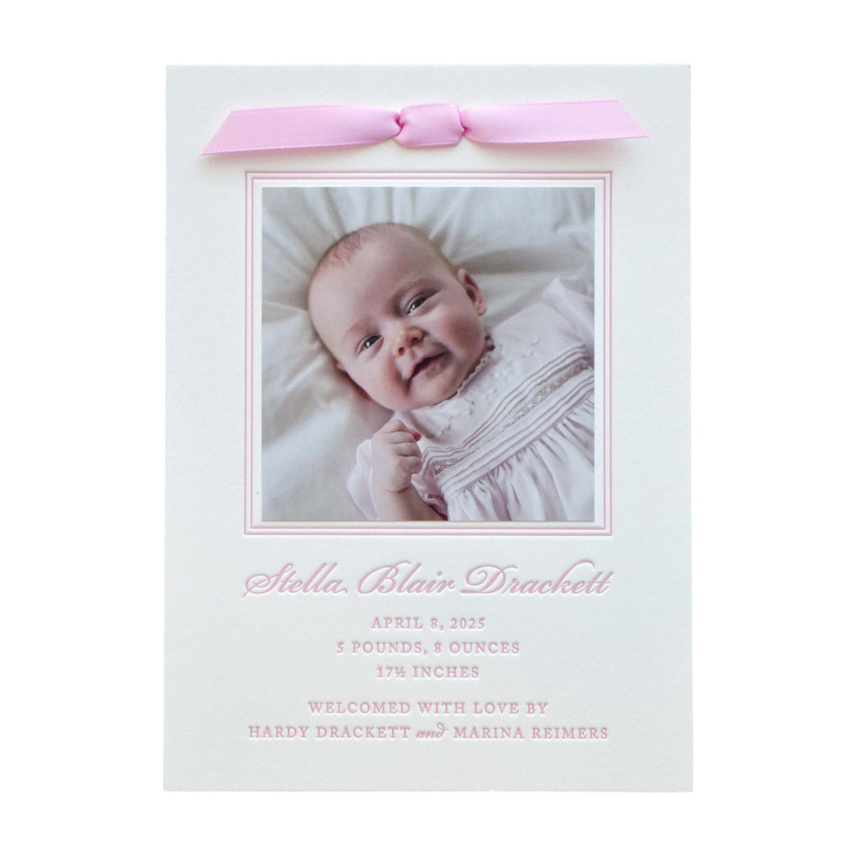 Stella Birth Announcement (Ribbon)