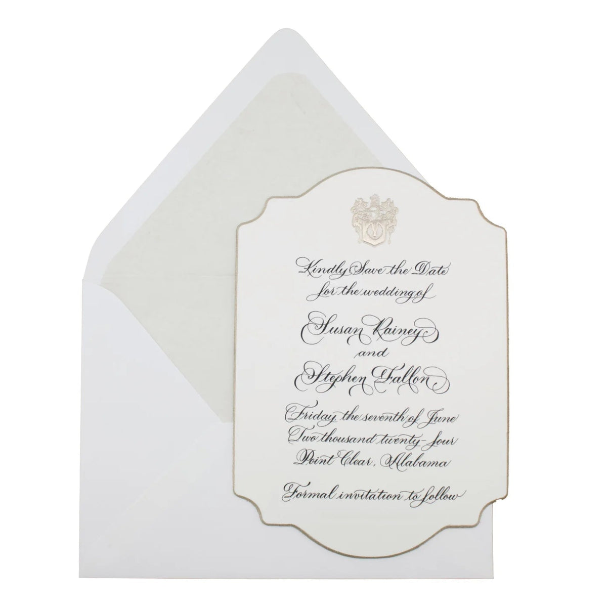 Susan Full Calligraphy Save the Date