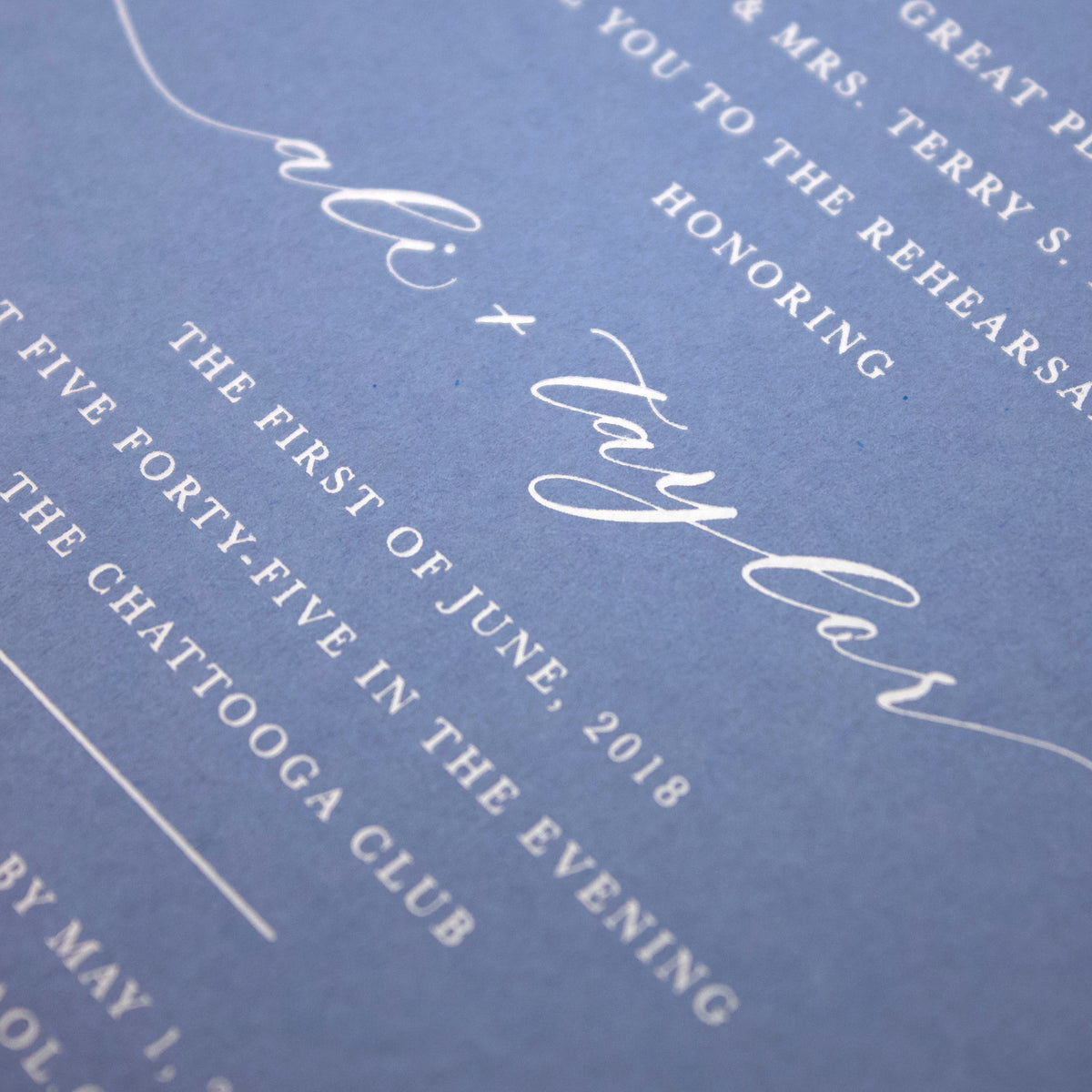 Taylor Forest Dinner Invitation