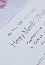 Thornton Birth Announcement