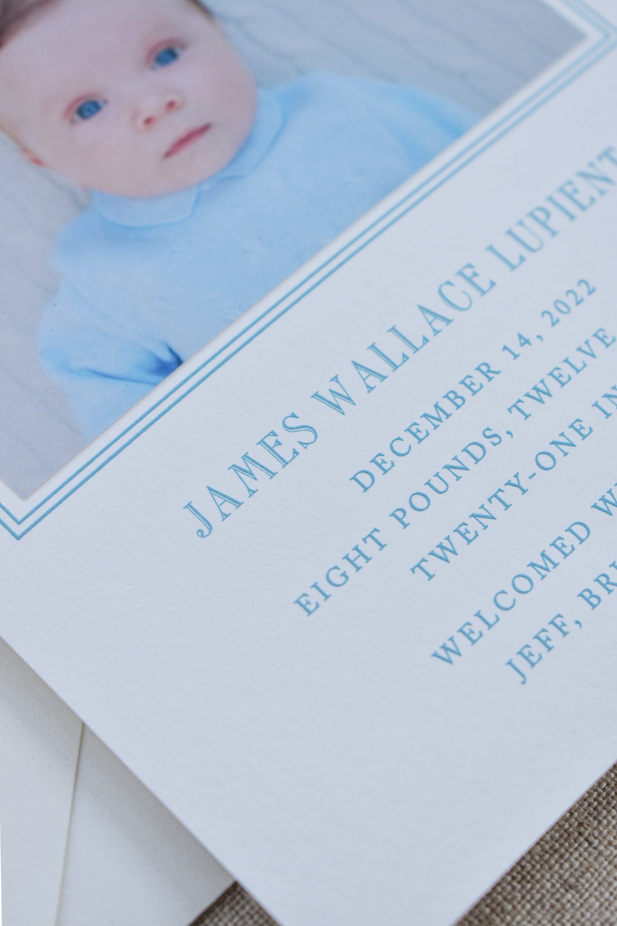 Wallace Birth Announcement (Ribbon)