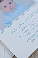 Wallace Birth Announcement (Ribbon)
