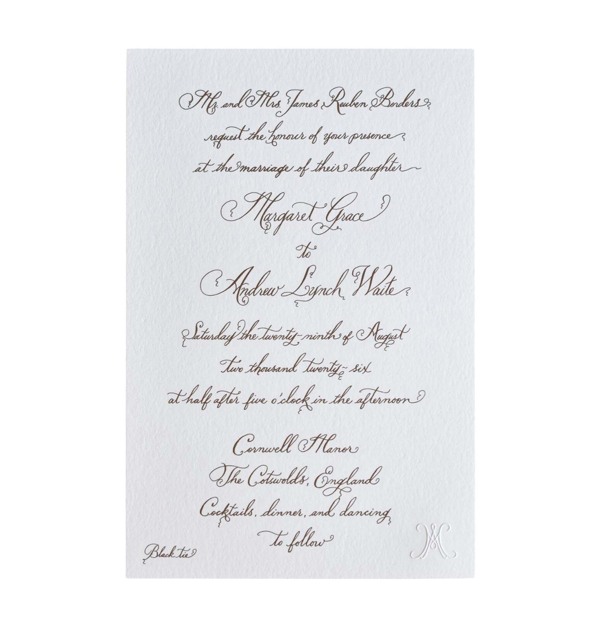Borders Wedding Suite