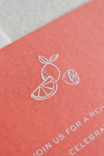 Wood Dinner Invitation