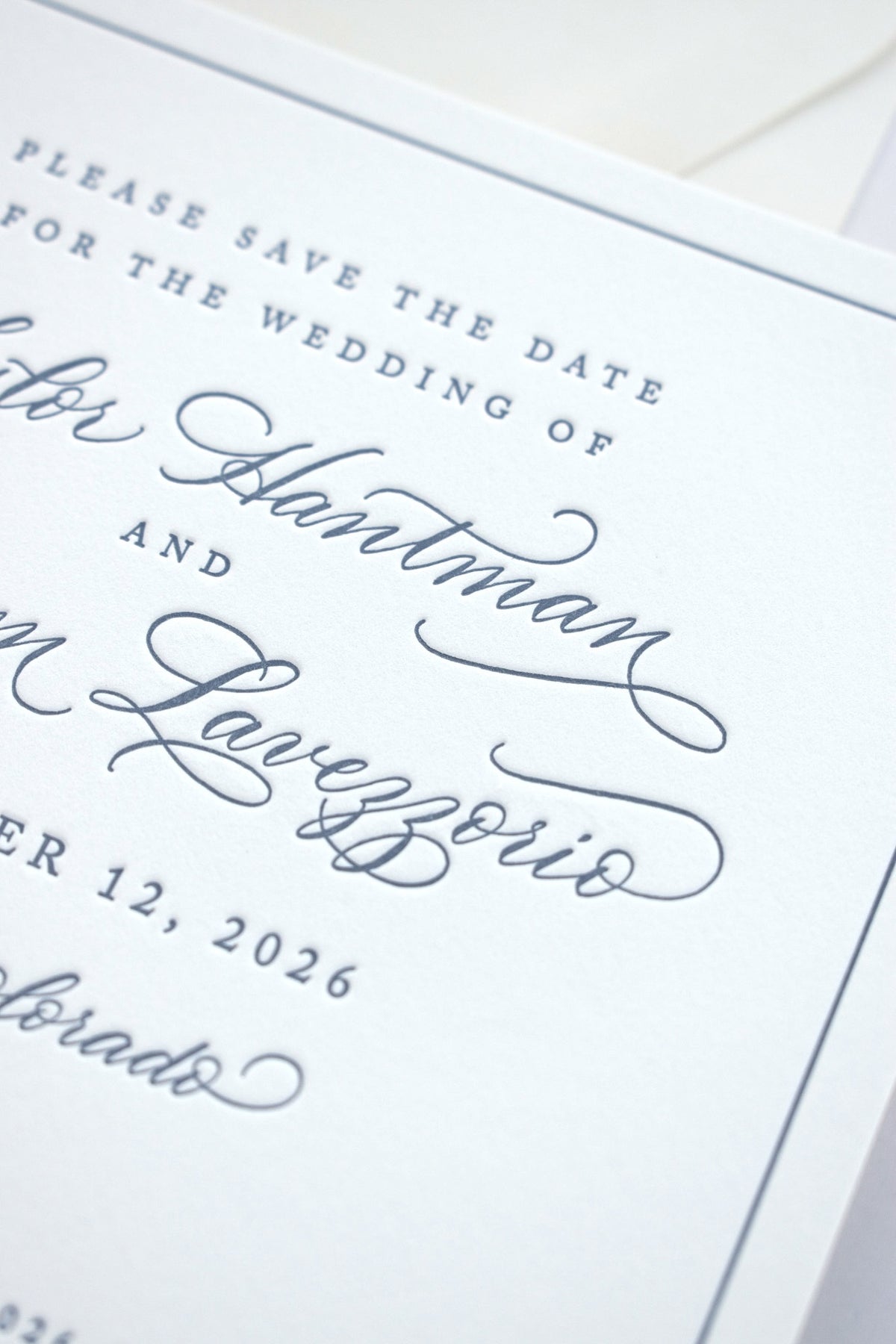Alexandria Spot Calligraphy Save the Date