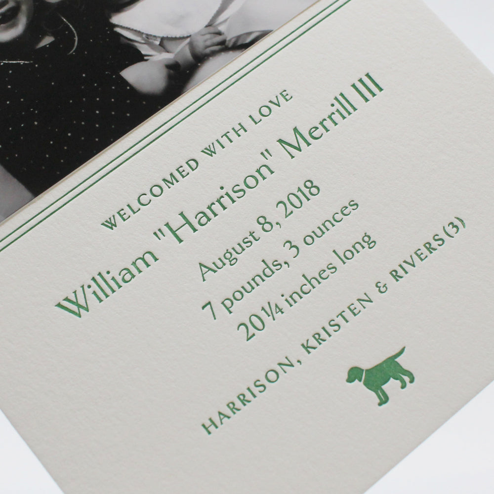 William Birth Announcement