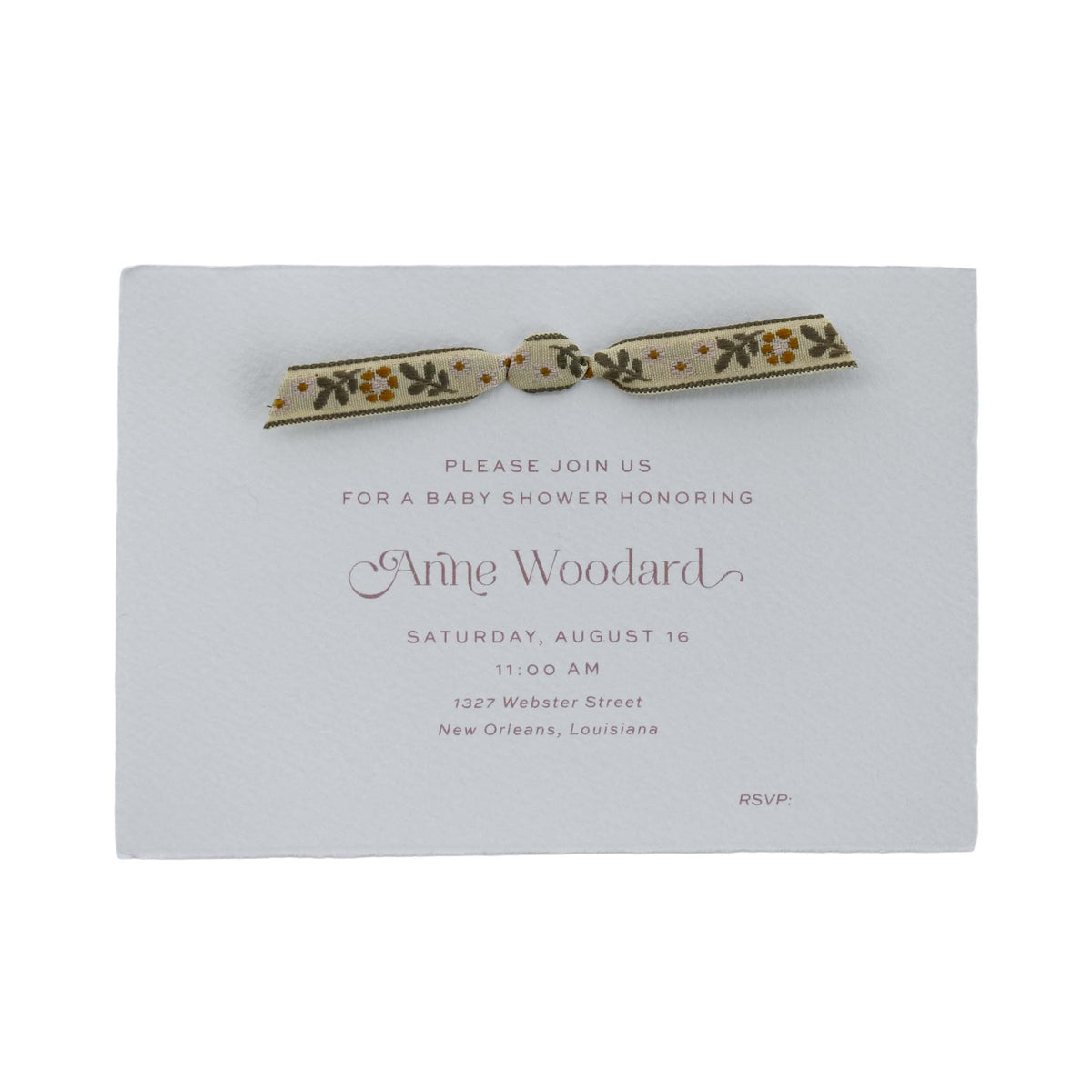 Anne Shower Invitation