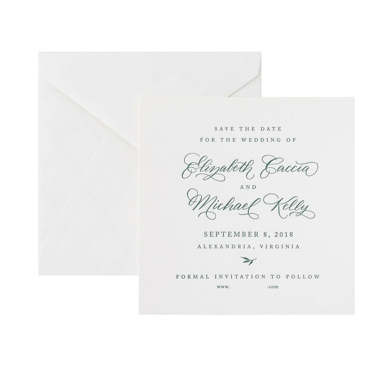 Alexandria Spot Calligraphy Save the Date