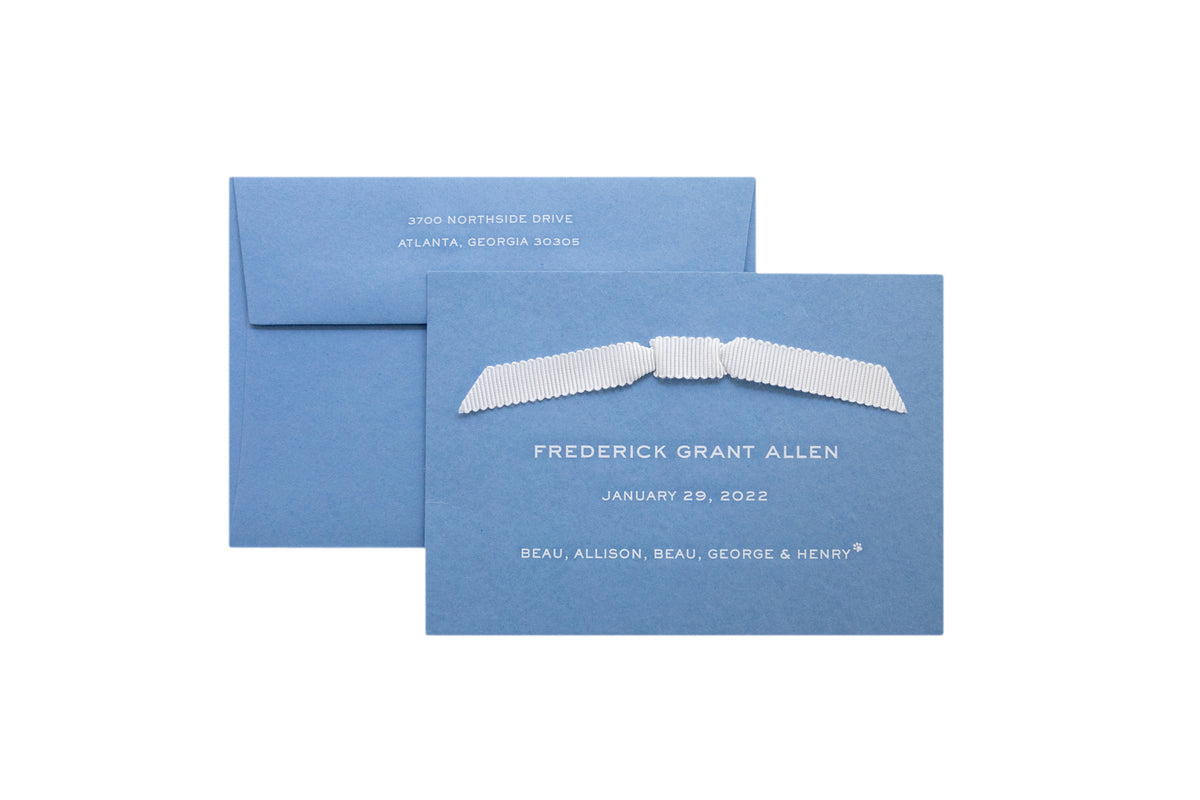Grant Birth Announcement (Ribbon)