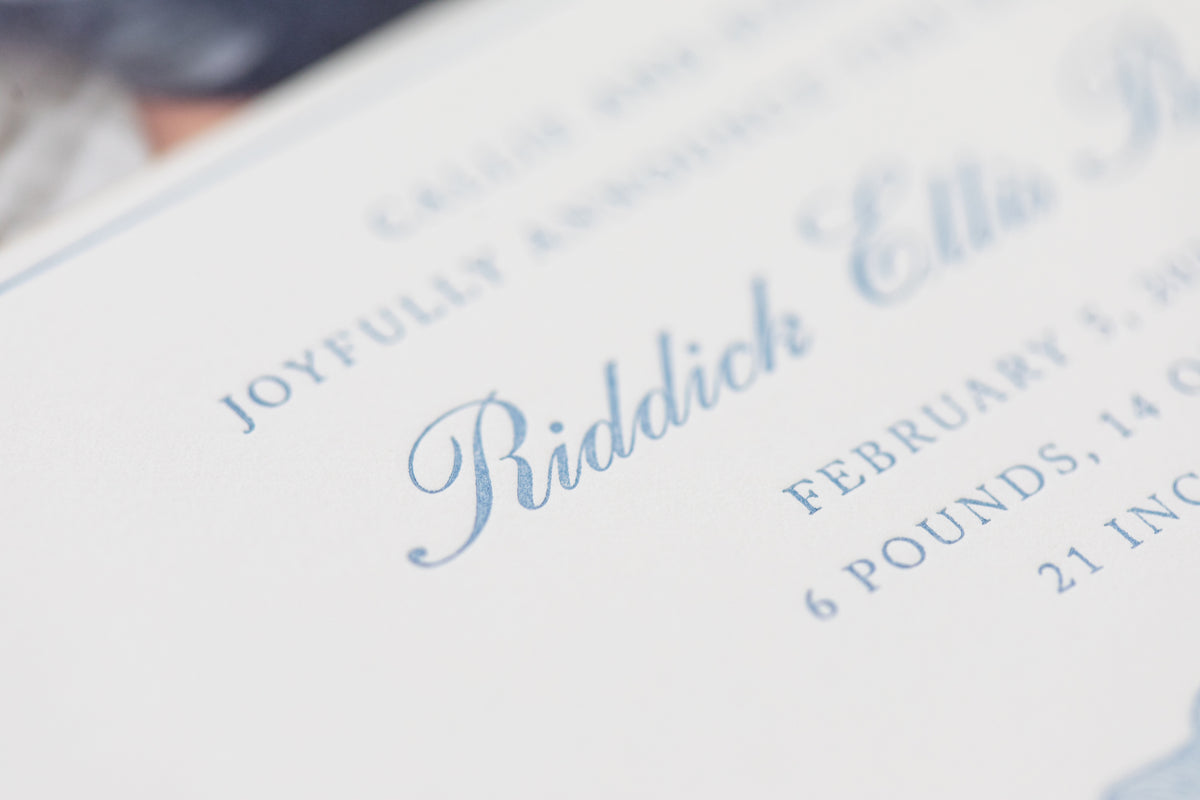 Riddick Birth Announcement