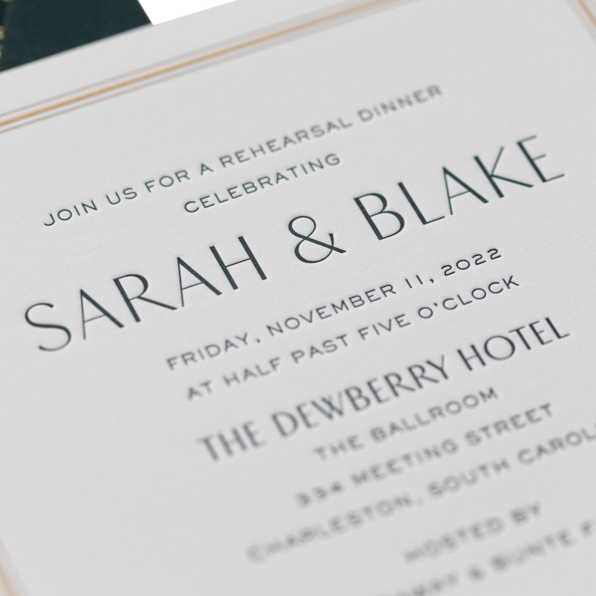 Blake Dinner Invitation