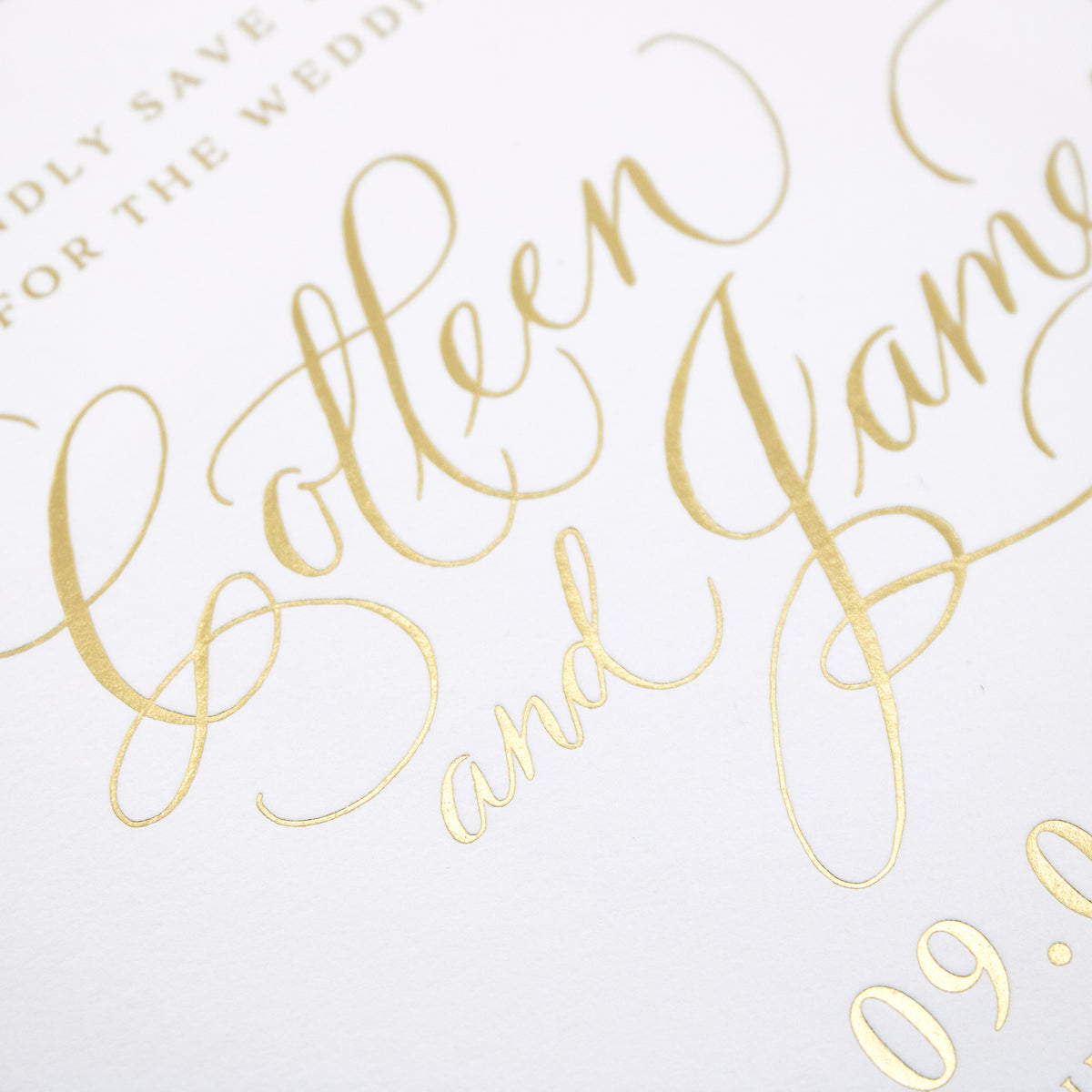Gretchen Spot Calligraphy Save the Date