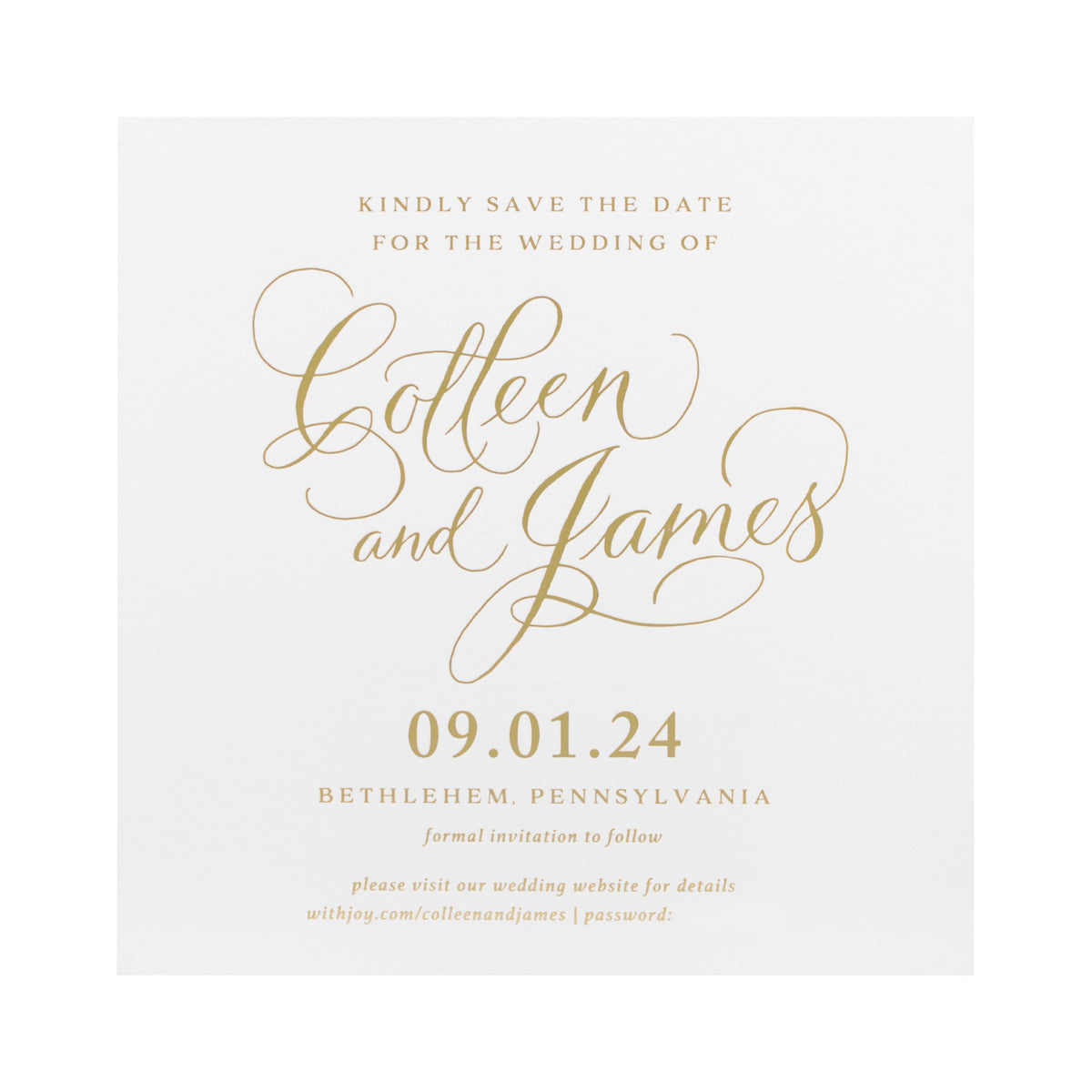 Gretchen Spot Calligraphy Save the Date