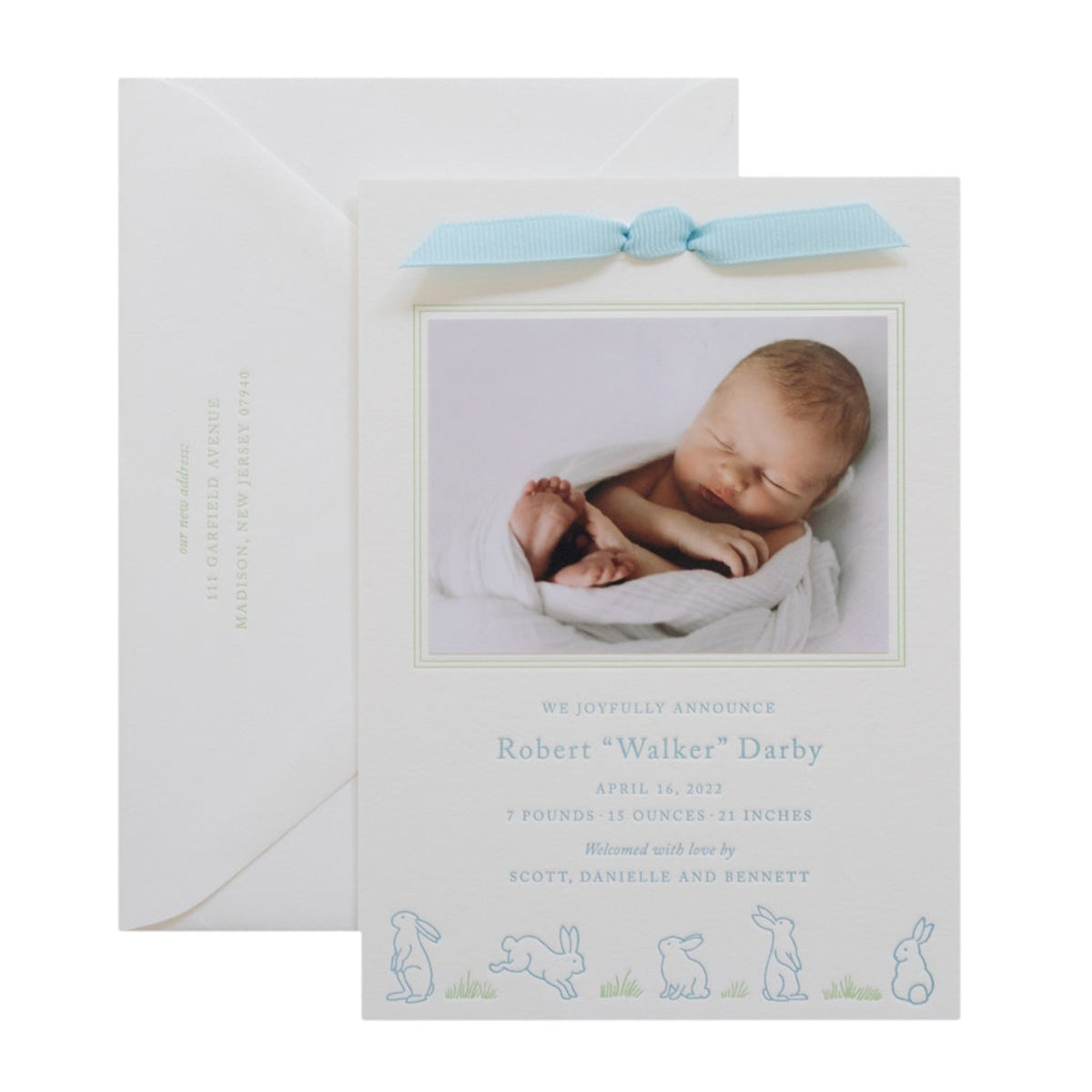 Walker Birth Announcement (Ribbon)