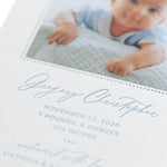Oliver Birth Announcement