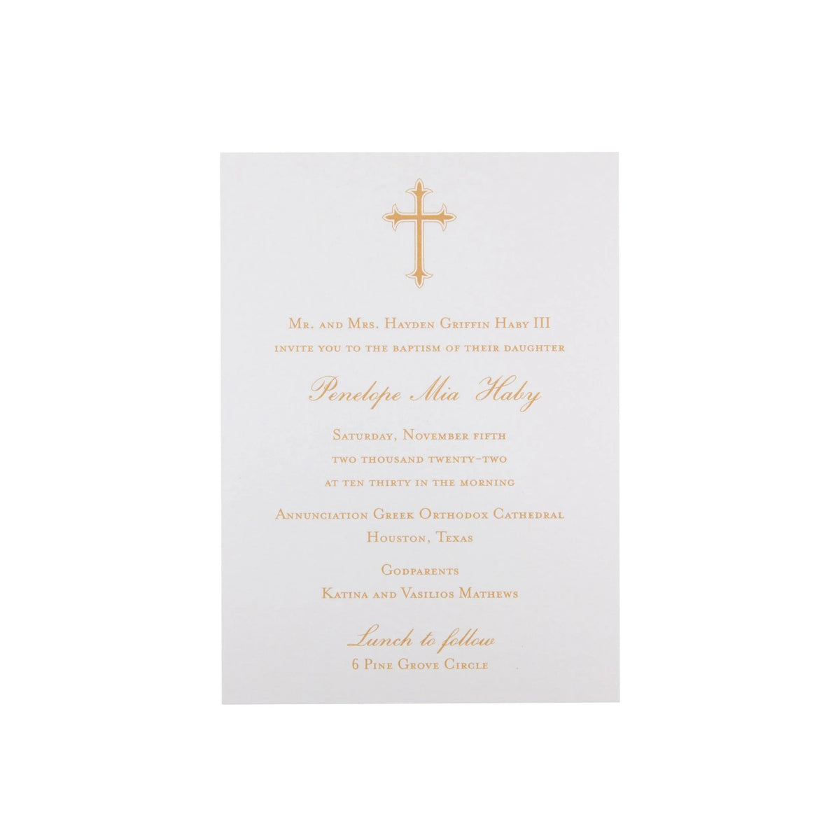 Script Baptism Invitation