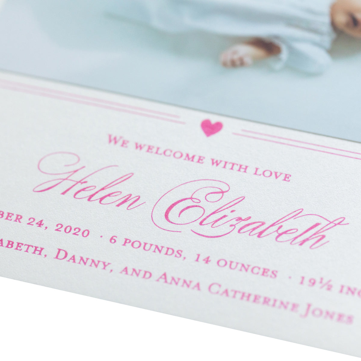Liza Birth Announcement