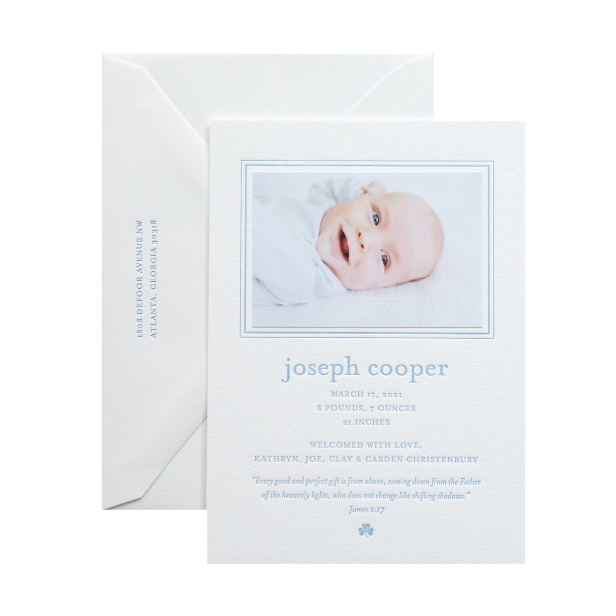 Icon Birth Announcement