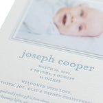 Icon Birth Announcement