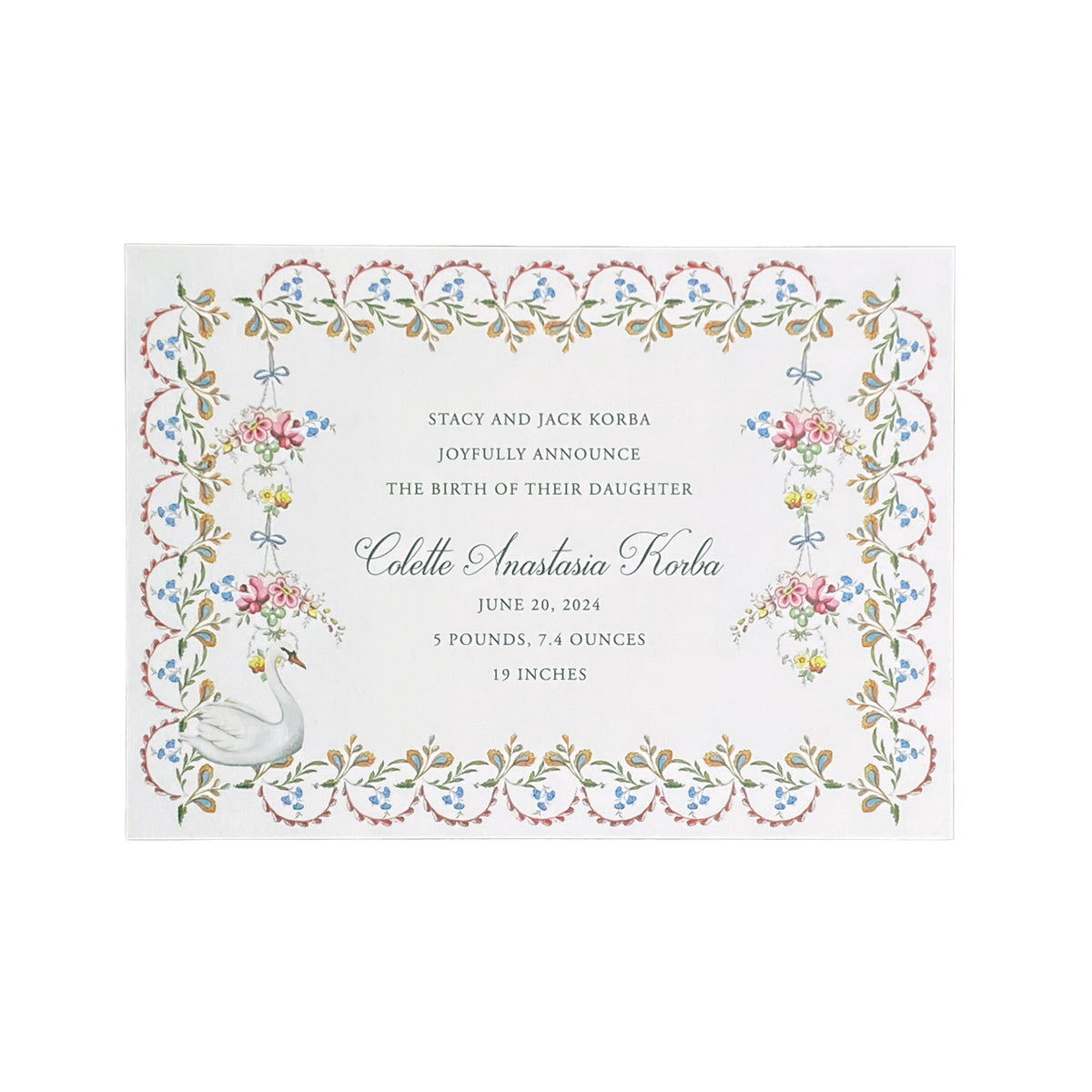 Stephanie Fishwick Party Pack - Birth Announcement
