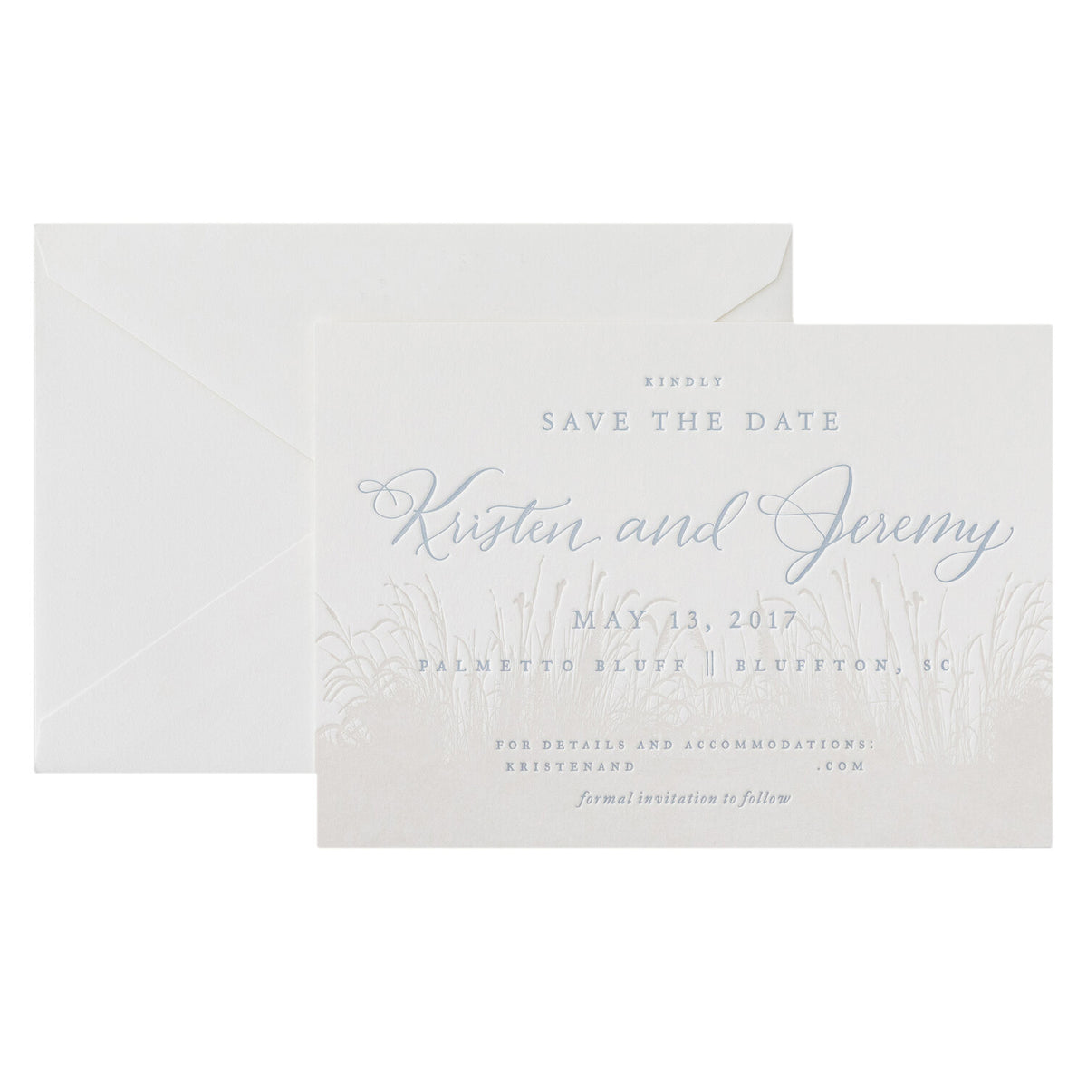 Marsh Spot Calligraphy Save the Date