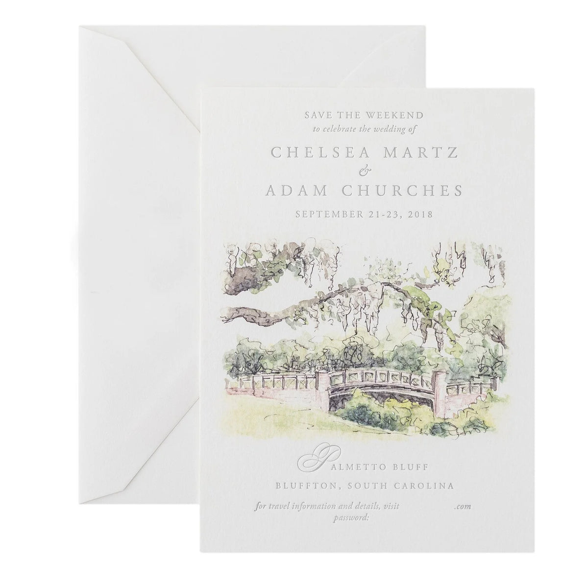 Watercolor Save the Date (Block)