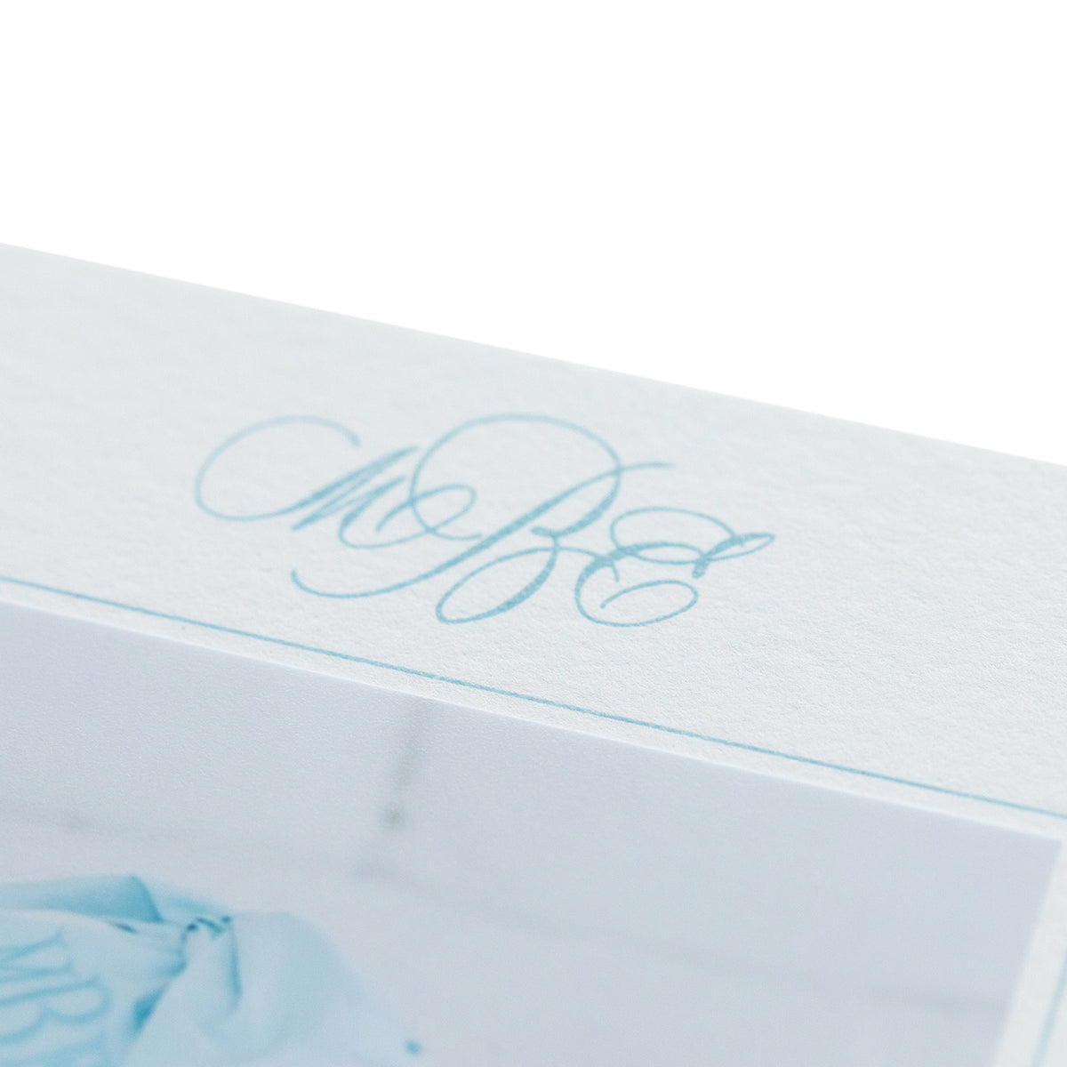 Marvin Birth Announcement (Custom Calligraphy Name & Monogram)