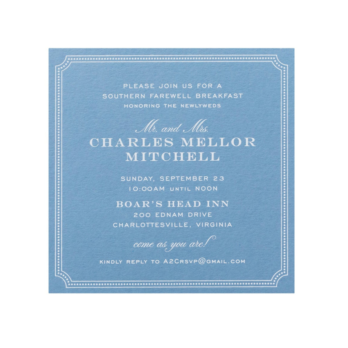 Mitchell Party Invitation