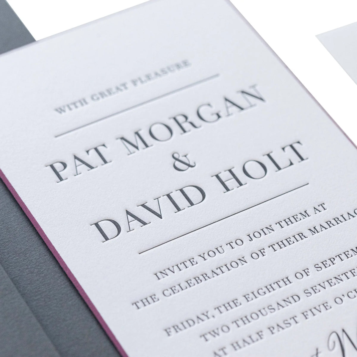 Morgan Party Invitation