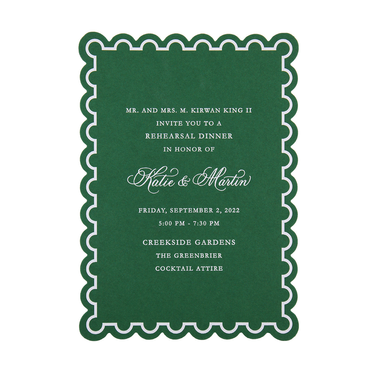 Martin Dinner Invitation