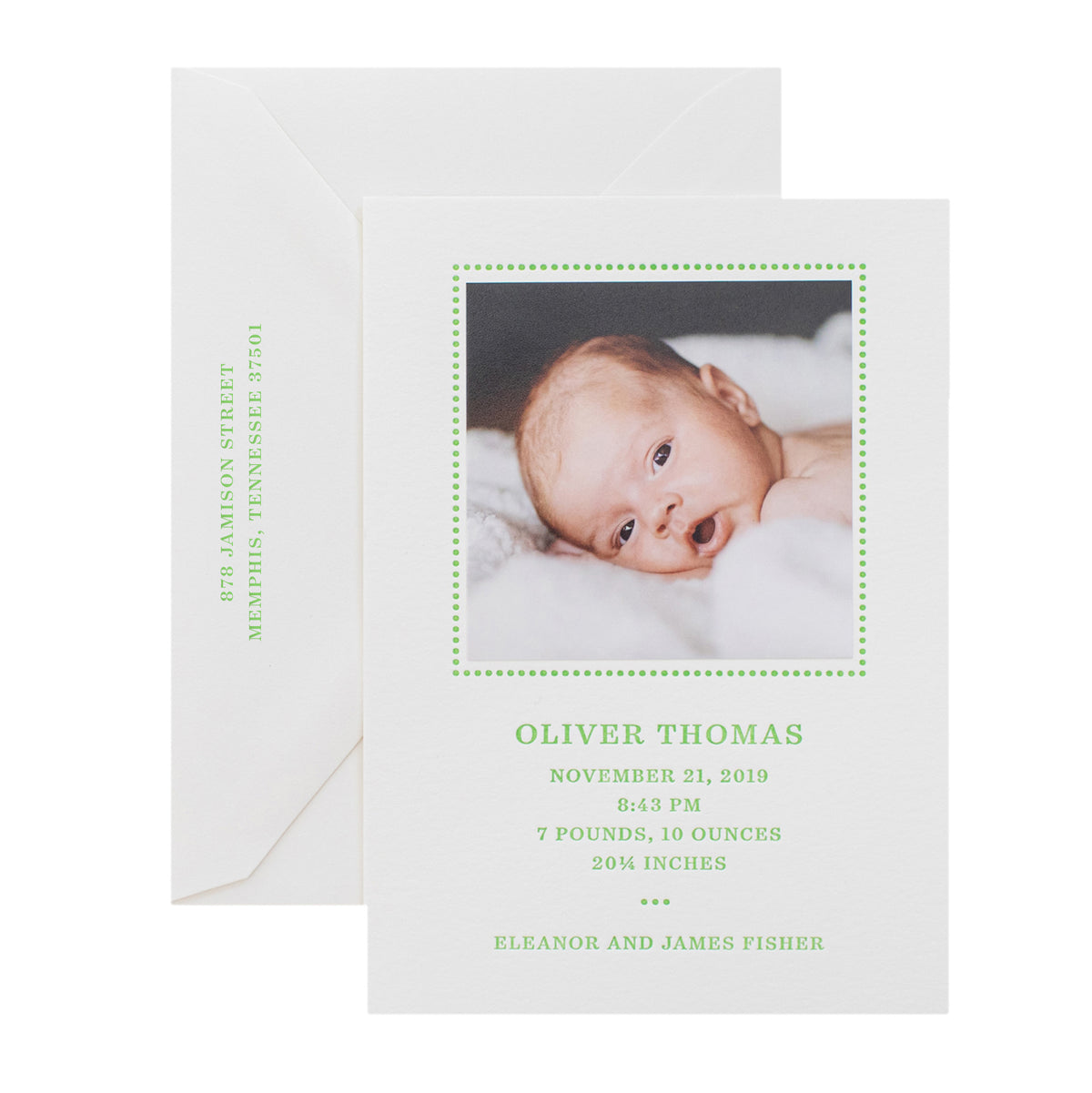 Oliver Birth Announcement