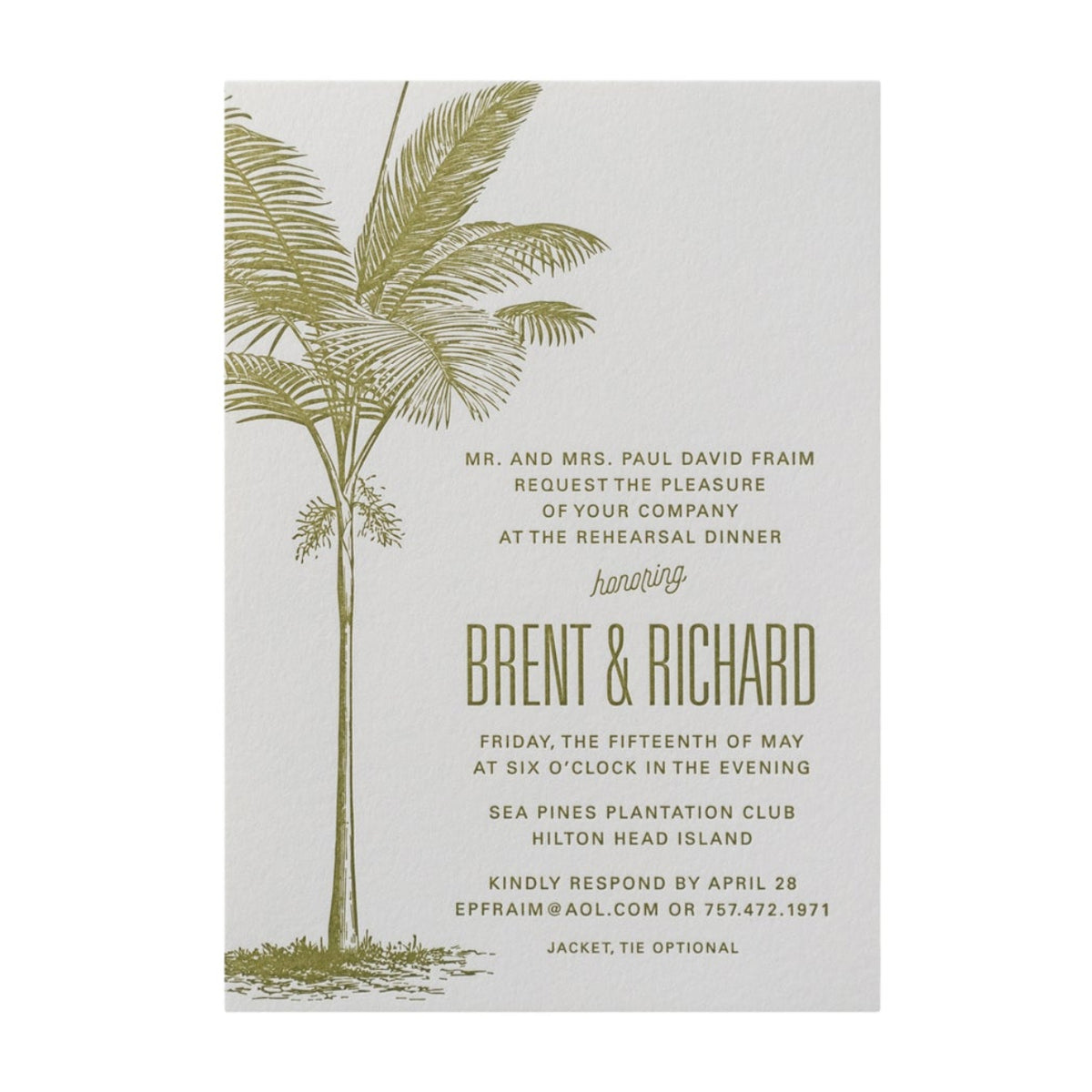 Richard Dinner Invitation