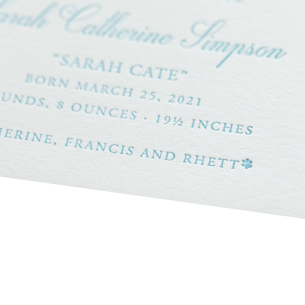 Lucy Birth Announcement