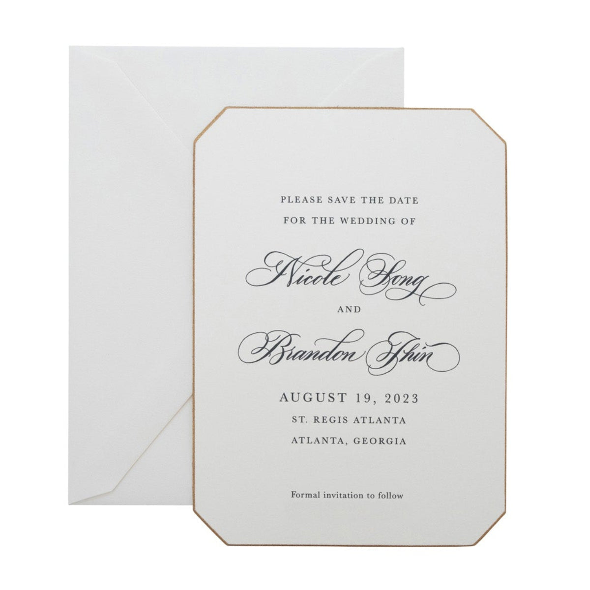 Nicole Spot Calligraphy Save the Date