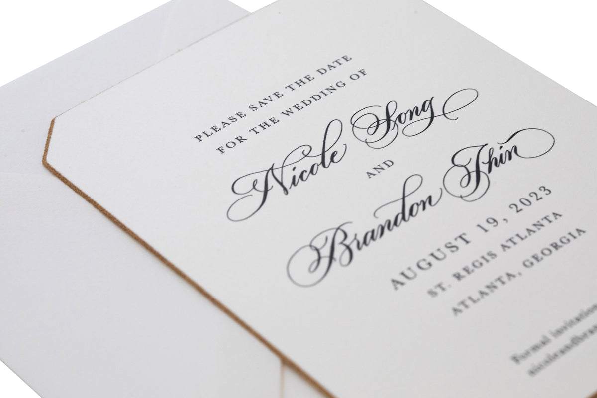 Nicole Spot Calligraphy Save the Date