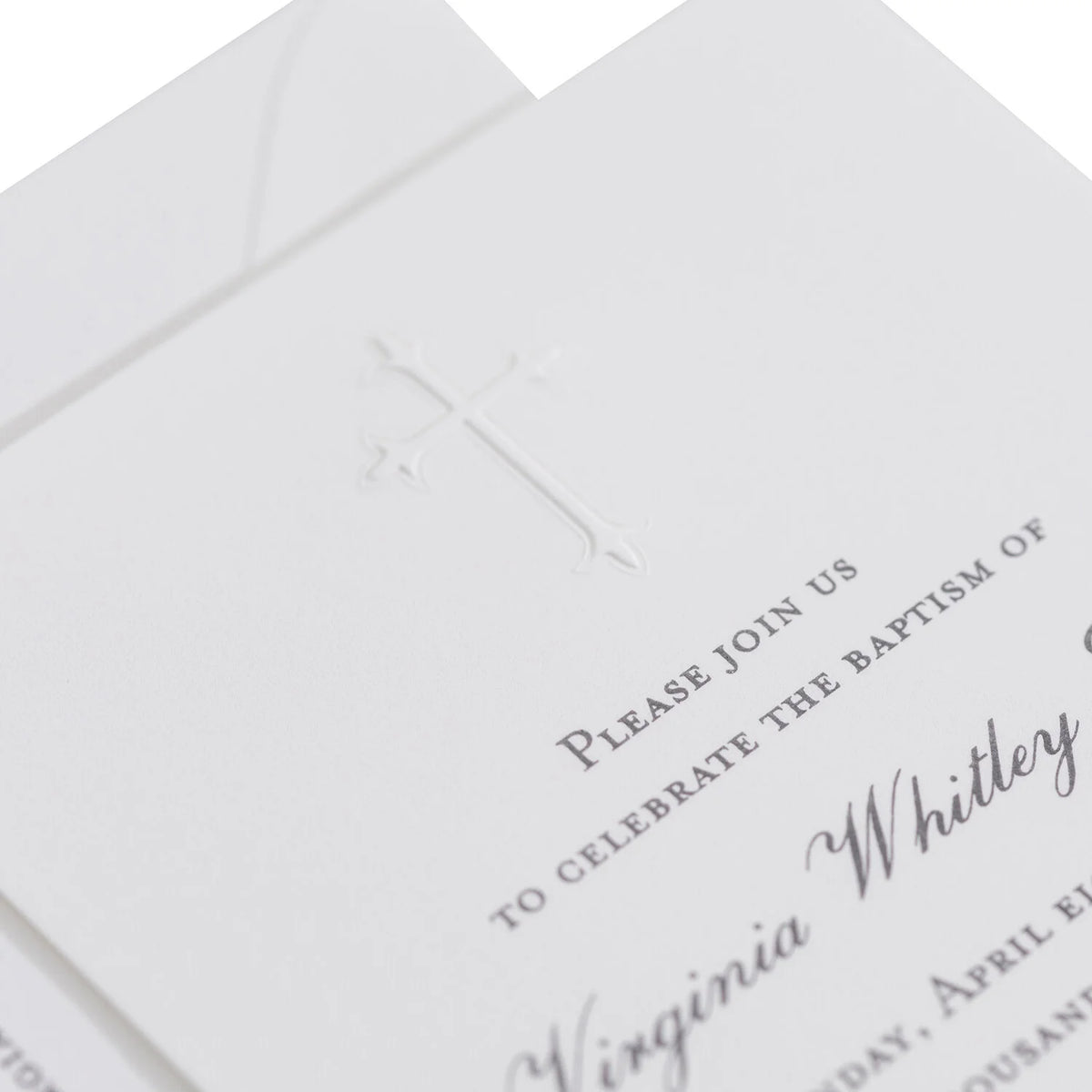 Script Baptism Invitation