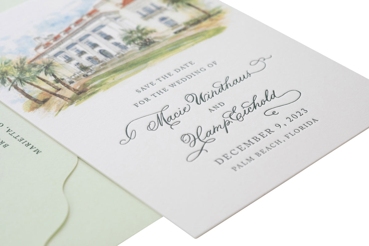 Watercolor Save the Date (Script)
